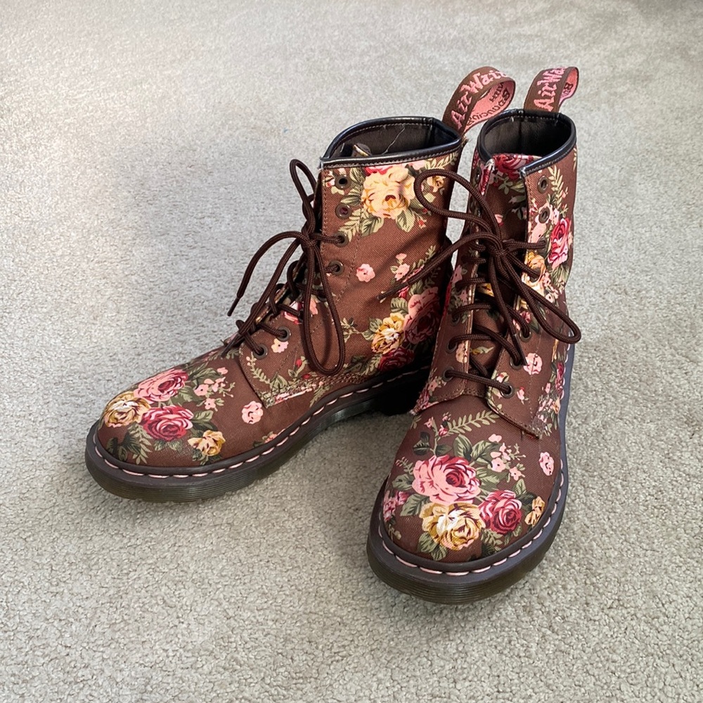 Vintage Floral Doc Martens